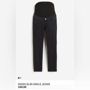 H&M MAMA Maternity Slim Ankle Jeans